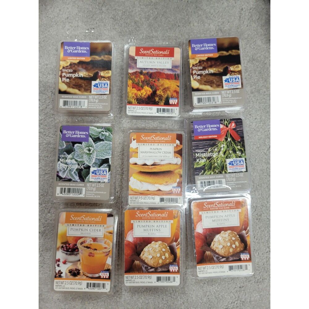 9 Assorted Scented Wax Cubes